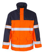 00930-880-141 Parkas - hi-vis oransje/marine