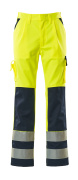 07179-470-171 Bukser med knelommer - hi-vis gul/marine