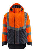 15501-231-14010 Skalljakke - hi-vis oransje/mørk marine