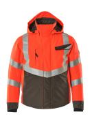 15535-231-14010 Vinterjakke - hi-vis oransje/mørk marine