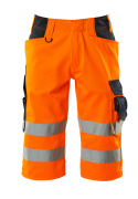 15549-860-14010 Shorts, lange - hi-vis oransje/mørk marine
