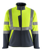 15902-253-17010 Softshelljakke - hi-vis gul/mørk marine