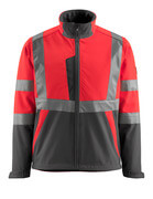 15902-253-17010 Softshelljakke - hi-vis gul/mørk marine