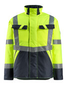 15935-126-17010 Vinterjakke - hi-vis gul/mørk marine