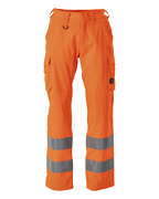20859-236-14 Bukser med lårlommer - hi-vis oransje