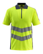 50130-933-14010 Pikéskjorte - hi-vis oransje/mørk marine